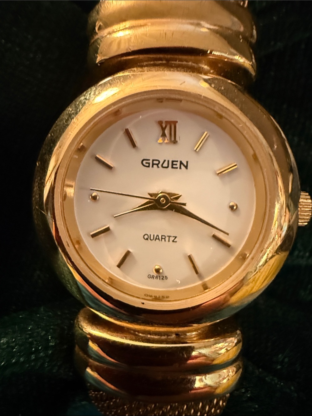 Gruen Women's Gold Tone Quartz Bracelet Watch - Gold